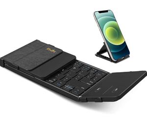 Bluetooth キーボード 折り畳み ワイヤレス キーボード フルサイズ タッチパッド搭載 3つデバイス同時切替可能 Type-C充電式