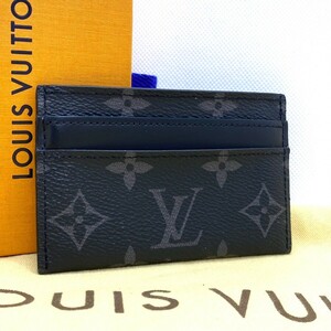 ２９６ 極美品 ルイヴィトン LOUIS VUITTON モノグラム カードケース ポルト・カルト・ダブル M62170 名刺入れ 箱付き ブラック 