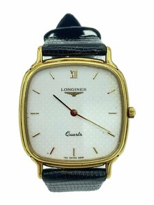 LONGINES◆クォーツ腕時計/アナロク/社外ベルト