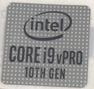 ■新品・未使用 ■10枚セット 十代目【CORE i9vPro 10th】エンブレムシール【18*18㎜】送料無料・追跡サービス付き☆P199