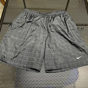 ナイキラボ nikelab 格子柄 ショートパンツ ハーフパンツ 黒 ブラック Ｌ 格子はリフレクターです ウエスト100cmまで伸びます 大きいサイズ