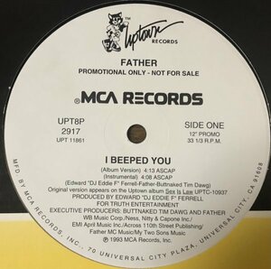 Father - I Beeped You US Original Promo盤 12インチ 90’s Hip Hop Jackson 5 I Want You Back