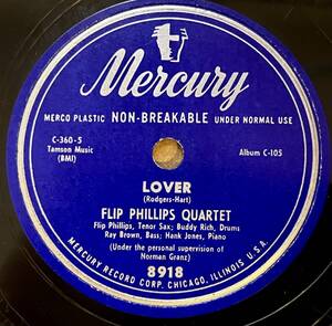 FLIP PHILLIPS QUARTET MERCURY Blue Room/ Lover