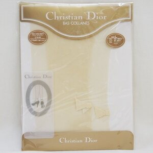 未開封・未使用【Christian Dior ディオール】ストッキング 足首リボン付 BAS-COLLANTS アイボリー Lサイズ Y-TK-03 カネボウ