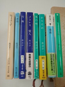 渡辺淳一 8冊セット メトレス 愛人/麻酔/脳は語らず/浮島/雪舞/かりそめ/風の噂/新釈 からだ事典 文庫 初版 帯付き まとめて