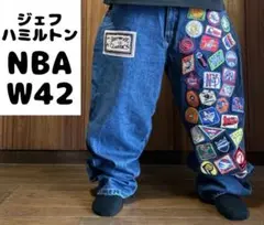 NBA ジェフ ハミルトン デニム バスケ バギー ワッペン 刺繍 Bリーグ