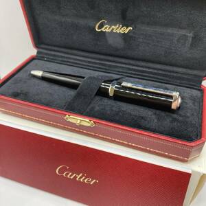 CARTIER カルティエ ブルー カボション サントスデュモン コンボジット ツイスト式 ボールペン