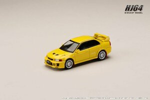 ホビージャパン 1/64 三菱ランサー GSR エボリューション 5 (CP9A) 1998 マッドフラップ付き ダンデライオンイエロー