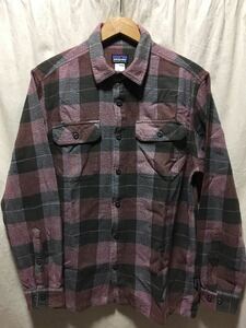 美品 patagonia FA14 フィヨルド フランネルシャツ M SURF チェック ネルシャツ