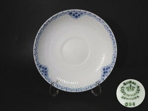 XW536△ロイヤルコペンハーゲン / プリンセスブルー / ソーサー / 直径15x高さ3cm / ROYAL COPENHAGEN 茶器 食器 / 美品