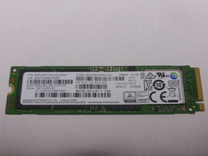 Samsung SSD M.2 NVMe Type2280 Gen 3.0x4 512GB 電源投入回数48回 使用時間1664時間 正常100% MZVLB512HAJQ-000H1 中古品です