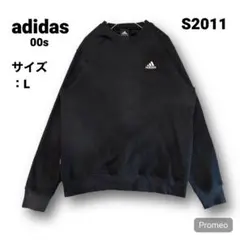 【即購入OK】adidas 00s 前Vスウェット サイズL ブラック