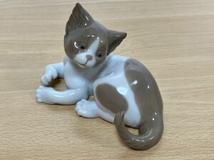 LLADRO リヤドロ 驚いた猫 陶器 フィギュリン 置物 ネコ 5114