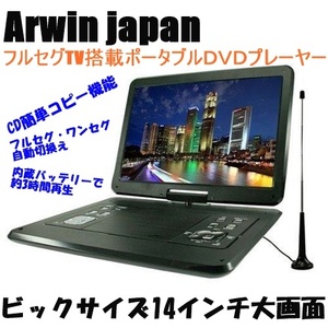 14.1インチポータブルDVD&マルチプレーヤー APD-141F