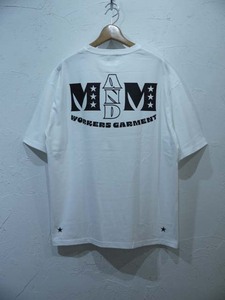 M&M PRINT S/S T-SHIRT(24-MT-013)/WHITE/Lsize/新品未使用