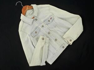 Hollister ホリスター USED加工 Gジャン デニム ジャケット sizeL/水色 ■◇ ☆ edc6 レディース