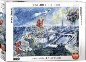 6000-0850 1000ピース ジグソーパズル 米国輸入●EUR●マルク・シャガール Chagall Marc - Le Bouquet de Paris 