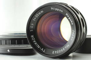  [極上品] Nikon TV Nikkor 35mm f0.9 高速レンズ Leica L Mount 日本製　生産わずか１３４個