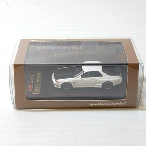 ホ2【60】1円～ TKカンパニー イグニッションモデル 1:64 2691 ニッサン スカイライン GT-R ニスモ R32 ホワイト 白 ミニカー