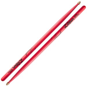 ジルジャン スティック　ZILDJIAN LAZLZ5AACDGP Hickory Series 5A ACORN WOOD NEON PINK DRUMSTICK ドラムスティック