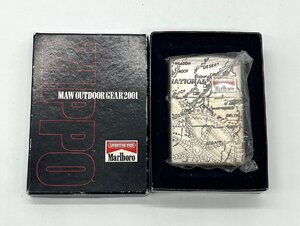 ●ZIPPO ジッポー Marlboro マルボロ ADVENTURE WEST 地図 コンパス 2001年