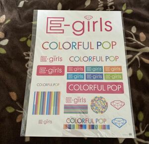 E-girlsCOLORFUL POPステッカー☆