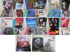 LP・洋楽ロック関連 帯付 obi 24セット・ジョンレノン、ヘッドハンターズ、エルトンジョン、ボストン、TOTO他・01-94