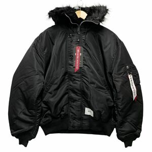 WTAPS ダブルタップス × ALPHA アルファ 23AW N-2B ジャケット ブラック サイズXL 正規品 / 34067