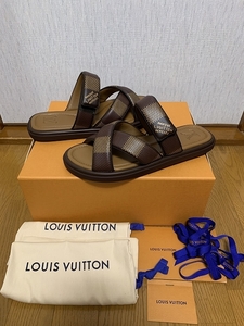 27.5 新品 24FW LOUIS VUITTON LV ヴェニス・ライン ミュール サンダル