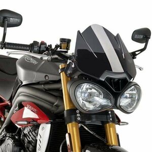 在庫あり Puig 8929F スクリーン バイザー TRIUMPH SPEED TRIPLE /R (16-18) [ダークスモーク] プーチ NEW GENERATION