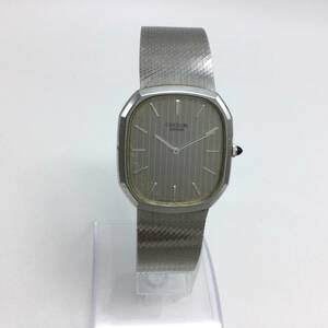 S142♪【QZ/電池交換済】SEIKO CREDOR セイコー クレドール 5930-5000 メンズ腕時計 クォーツ 2針 純正ベルト 現状品 ♪