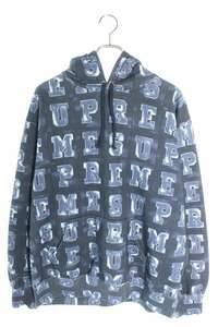 シュプリーム パーカー 20AW Blocks Hooded Sweatshirt サイズ:L ブロックロゴプルオーバーパーカー 中古 HJ12