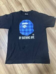 同梱可　レア　希少　初期タグ　2000年前後　A Bathing Ape Tシャツ　ブルー　エイプ