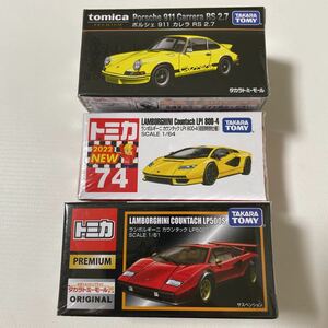 初回特別仕様 No.74ランボルギーニ トミカプレミアムトミモールオリジナルポルシェ911カレラ ランボルギーニカウタックLP500S