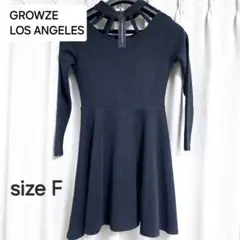 新品 GROWZE LOS ANGELES 黒 ワンピース size F