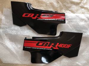 ホンダ CBR400F 2型 純正 赤黒 サイドカバー 左右セット 新品 未使用 ☆ CBX400F BEET 昭和 希少 暴走族 デカール ステッカー ☆