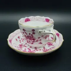 マイセン　インドの華　リッチピンク　カップソーサー MEISSEN