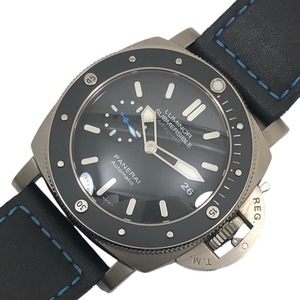 パネライ PANERAI サブマーシブル1950 3Days アマグネティック PAM01389 ブラック チタン 腕時計 メンズ 中古