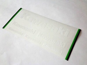 ◆Kawasaki純正 ステッカー 透明地/白字 ３サイズ ☆2/ カワサキ純正新品 Z400FX/Z400GP/GPZ400/Z750GP/GPZ750/ゼファー/セロー/Z1/Z2/SS