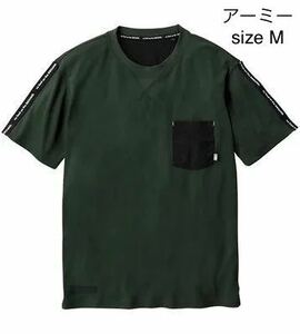 新品未使用　アーミー　M 作業服 桑和 SOWA 半袖Tシャツ 0135-53 メンズ 春夏用 作業着 インナー ストレッチ