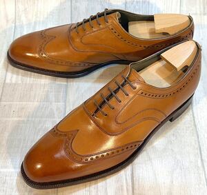 CHEANEY チーニー FOR TOMORROWLAND◆27cm 8.5◆ウイングチップ 革靴 本革 レザー ビジネスシューズ ドレスシューズ England製 メンズ 茶