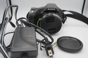 □H91331:SONY　ソニー　DSC-HX100V　デジタルスチルカメラ　　ブラック　中古　通電・動作未確認の為ジャンク扱い