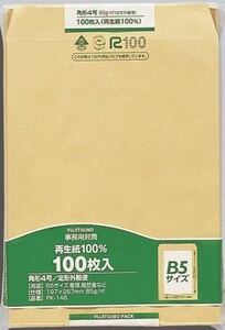 （まとめ買い）マルアイ クラフト封筒 角4 85g 100枚入 PK-148 00019745 〔×3〕