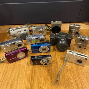 1円〜Canon キャノン Nikon ニコン CASIO カシオ LUMIX ルミックス 等 コンパクトデジカメ 12点set