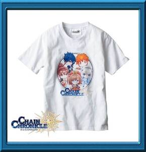 即決◆CHAIN CHRONICLE　SEGA◆半袖Ｔシャツ【LL】新品タグ付き　缶バッジ3個付　メンズサイズ　セガ・サターン　チェインクロニクル　2L◆