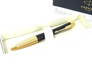 ■新品同様■ PARKER パーカー ツイスト式 ボールペン 筆記用具 文房具 ステーショナリー メンズ ブラック系×ゴールド系 DE3534