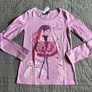 新品GAPスパンコールチュールバレリーナ長袖TシャツロンT130 定価3900円　カットソー 子供服 女の子 トップス キッズ 長袖