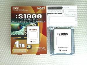 【電源投入282回/使用703時間】HGST iVDR-S iS1000 Secure Storage カセット ハードディスク Cartridge HDD 1TB(1.0TB/1000GB) HV5SVD100