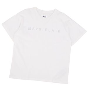 エムエムシックス マルジェラ MM6 2023年 Tシャツ カットソー 半袖 ロゴ ラインストーン トップス キッズ 14(160cm相当) cf09od-rm05f11669