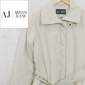 アルマーニジーンズ ARMANI JEANS■中綿入りジャケット■38■ライトベージュ　ハーフコート　ジャンパー　※2414382